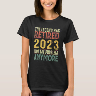 De Legende Is Met Pensioen 2023 Pensionering T-shirt