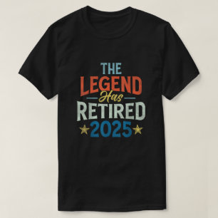 De Legende Is Met Pensioen 2025 Pensioen Mannen V T-shirt