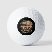 De Legende Is Met Pensioen 2026 Grappig Golfballen (Voorkant)