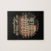 De legende is met pensioen 2026 Grappig Legpuzzel (Horizontaal)