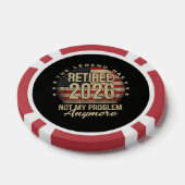 De legende is met pensioen 2026 Grappig Poker Chips (Enkel)