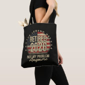 De Legende Is Met Pensioen 2026 Grappig Tote Bag (Dichtbij)