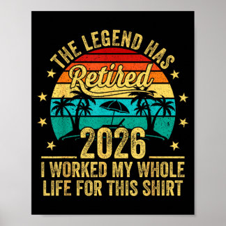 De Legende Is Met Pensioen 2026 Ik Heb Mijn Hele L Poster