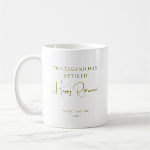 De Legende Is Met Pensioen Cadeau Koffiemok