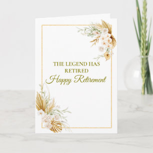 De Legende Is Met Pensioen Elegante Pensionering Kaart