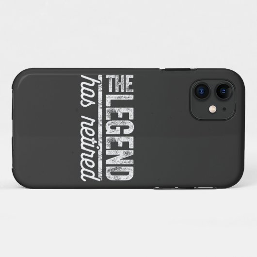 de legende is met pensioen gegaan Case-Mate iPhone case (Achterkant (horizontaal))