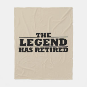 De legende is met pensioen gegaan grappig pensioen fleece deken