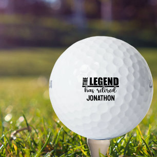 De legende is met pensioen gegaan Pensionering Golfballen
