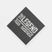 de legende is met pensioen gegaan servet (Hoek)