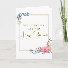 De legende is met pensioen Geschenk Kaart