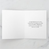 De legende is met pensioen, Zwart en Goud Kaart (Binnen)