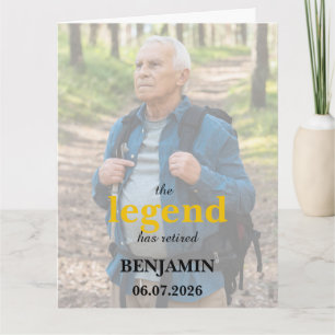 De legende is met pensioen, zwarte en gouden kaart