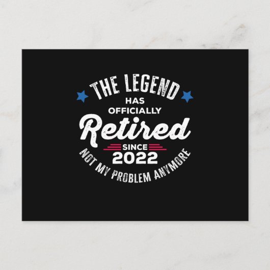 De legende is officieel gestopt sinds 2022 Niet M Feestdagenkaart (Voorkant)