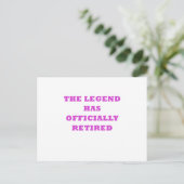 De legende is officieel in ruste briefkaart (Staand voorkant)