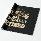 De legende is officieel met pensioen gegaan cadeaupapier (Uitgerold)