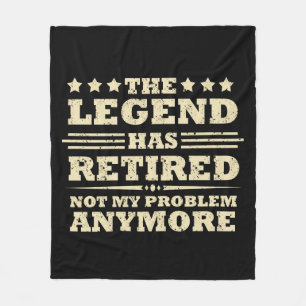 De legende is officieel met pensioen gegaan loliek fleece deken
