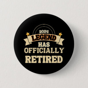 De legende is officieel met pensioen ronde button 5,7 cm