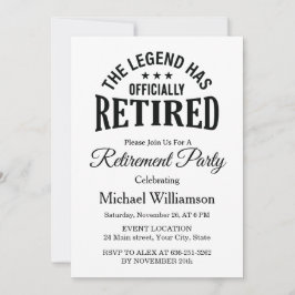 De legende is officieel met pensioen Verjaardagsfe Kaart