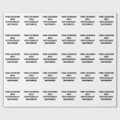 De legende is officieel uitgewezen cadeaupapier (Vlak)