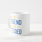 De legende is uitgehongerd. koffiemok (Voorkant links)