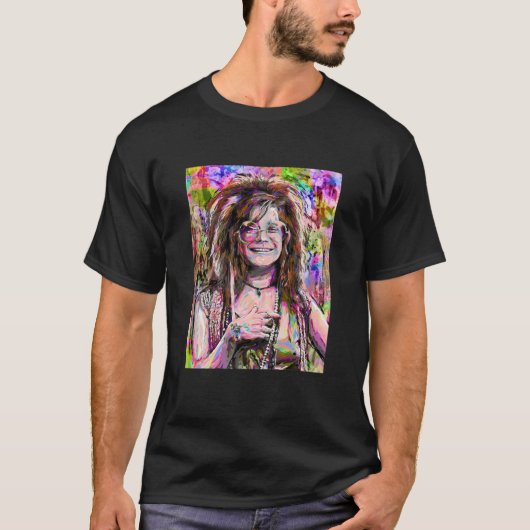De Legende Janis Hippie Joplin T-shirt (Voorkant)
