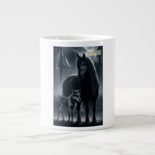 De legende ontwaakt grote koffiekop (Voorkant)