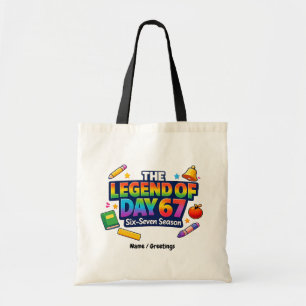 De Legende van Dag 67 Regenboog School Viering Tote Bag
