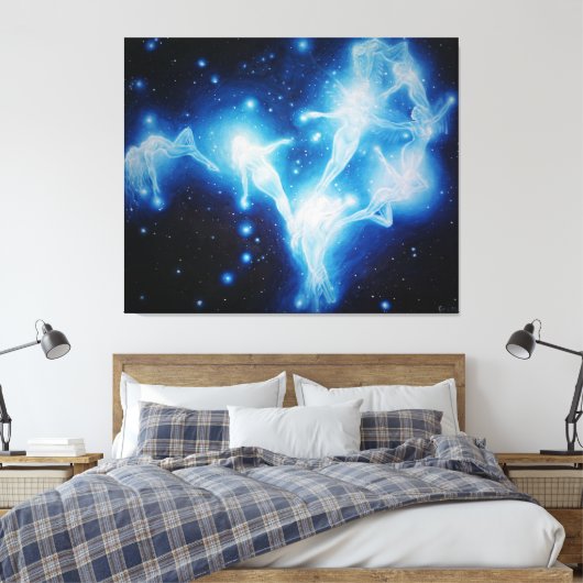 De legende van de Pleiades Canvas Afdruk (Insitu (Slaapkamer))