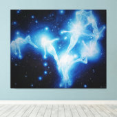De legende van de Pleiades Canvas Afdruk (Insitu (Houten vloer))