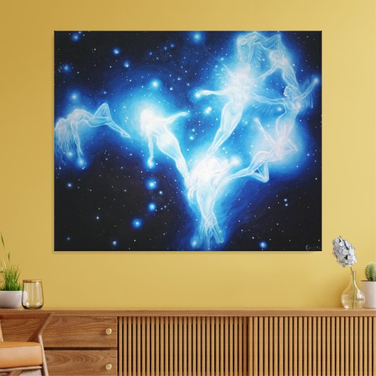 De legende van de Pleiades Canvas Afdruk (Insitu (Woonkamer))
