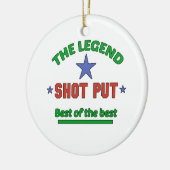 De legende van de puzzel keramisch ornament (Links)