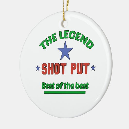 De legende van de puzzel keramisch ornament (Links)