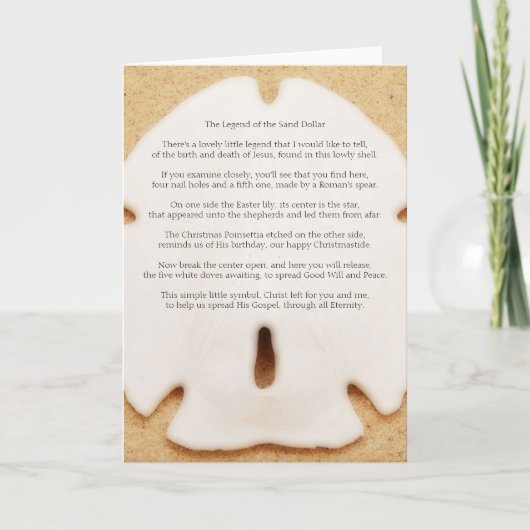 De legende van de Sand Dollar Kaart (Voorkant)