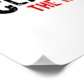 De legende van de weg bouwt voor snelheidsPoster Poster (Hoek)