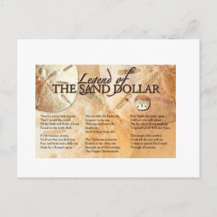 De legende van de zand-dollar briefkaart