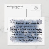 De legende van het sneeuwvlok Briefkaart (Voorkant / Achterkant)