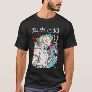 De legende van Kitsune Mannen Zwart T-shirt