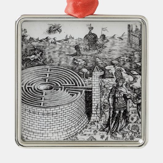 De Legende van Theseus Metalen Ornament (Voorkant)