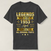 De legende werd geboren in 1953 t-shirt (Design voorkant)