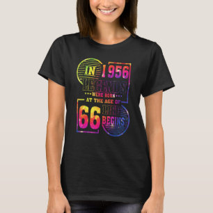 De legende werd geboren in 1956, 66 jaar oud en 66 t-shirt