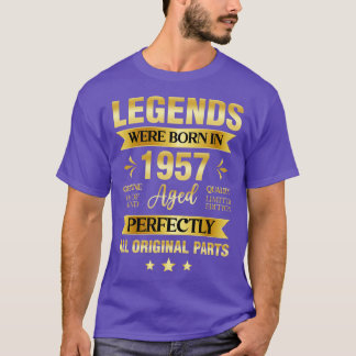 De legende werd geboren in 1957 t-shirt