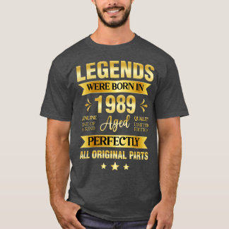 De legende werd geboren in 1989 t-shirt