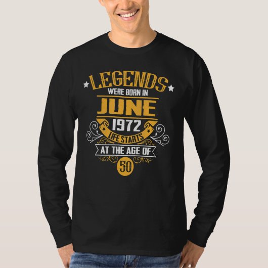 De legende werd geboren in juni 1972 en begon met  t-shirt (Voorkant)