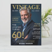 De legende wordt 60 uitgenodigd kaart (Staand voorkant)