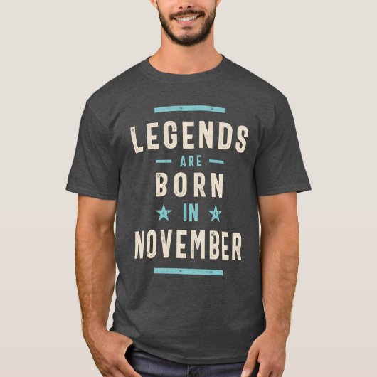 De legende wordt geboren in november jl. t-shirt (Voorkant)