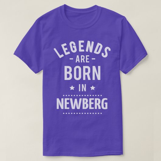 De legendes worden geboren in Newberg T-shirt (Design voorkant)