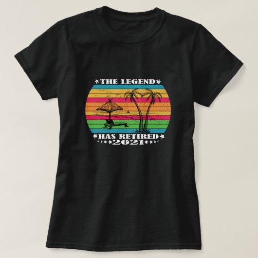 De leggende heeft de Funny Retirement Gift gepensi T-shirt (Design voorkant)