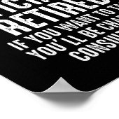 De leggende heeft de pensionering officieel ingetr poster (Hoek)