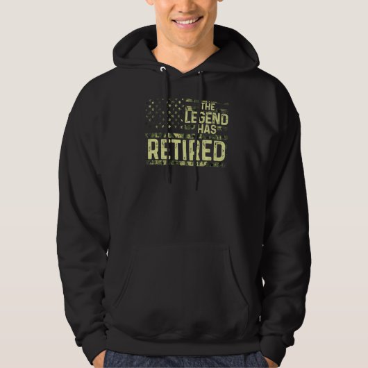 De leggende heeft het leger van mannen in ruste ge hoodie (Voorkant)