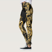 De Leggings Squid en Roos Black & Sepia (Links)